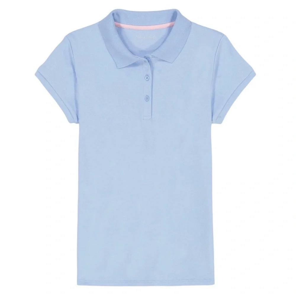 Nautica - Sky Blue School Uniform Polo Size: XL - 16 - REG - NWT